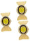 SOIMISS 3 Pièces Regardez Montre de Remise en Forme Montres Dames Montre de Bonbons Cadran Montres-Bracelets Watch Femme Watch se Montre-Bracelet Dame Montre à Quartz pour Femme Golden