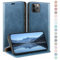 HUOUH for iPhone 11 Pro 5.8 Wallet case with RFID Blocking PU Leather,Flip Folio Book covers,Credit Card Holder Shockproof Phone case Women Men for Apple 11 Pro case Bright Blue