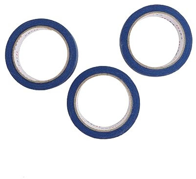 STOBOK 3stücke Blaue Masking Tape Strukturiertes Kreppband Druck Malerei Dekoration Und Kleidungsetikettierung Einfach Abziehbar Und Rückstandsfrei