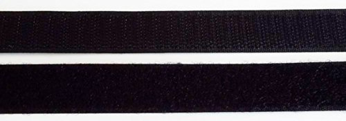 1 m Klettband 30mm schwarz Haken- und Flauschband zum Nähen