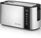 ZEEGMA TOSTEE CHEF Tostadora de Pan de 4 Rebanadas de Acero Inoxidable, Soporte para Panecillos 1500 W, Descongelar, Recalentar y Parar, Bandeja para Migas, Pantalla LED con Temporizador, 7 Niveles