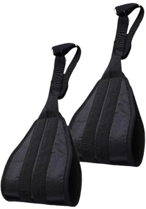 rockible 2 Stück Bauchmuskel Schlaufen Hängeschlaufen Bauchtrainer Armschlaufen Trainingsgerät aus Nylon für Den Muskelaufbau für Heimstudio Und