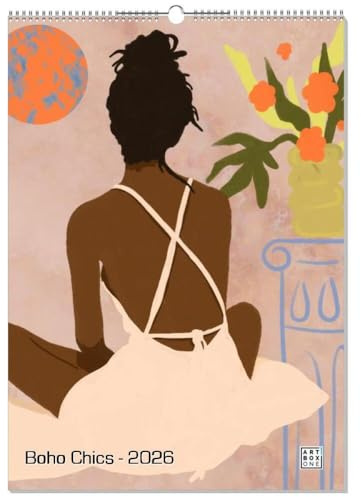 artboxONE Kalender 2026 Boho Chics Wandkalender A2 2026 Menschen
