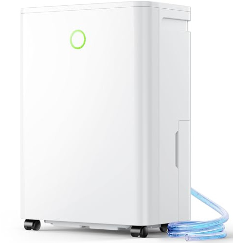 Luftentfeuchter 12L/24h Luftentfeuchter Elektrisch - mit Automatischer Feuchtigkeitssensor, Entfeuchter für Räume 110m³/30m², Niedriger Verbrauch Leiser Raumentfeuchter, Timer, Dehumidifiers for Home