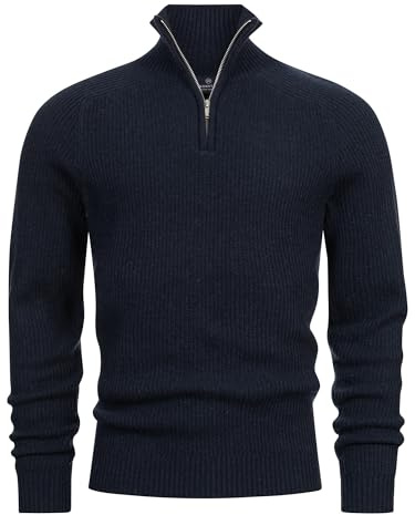 KRONSTADT Herren KSDorsey Klassischer Strickpullover aus Wollmix mit Kragen