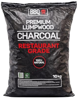 Green Olive Firewood Company - 10kg Restaurant Grade Lumpwood BBQ Charcoal Bag - Large Chunks for Longer Cooking - Ideal for Charcoal Barbecues and Outdoor Grilling - Premium BBQ Coal