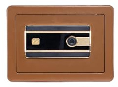 NIKCORP Safe für Zuhause 25 x 35 x 25 cm – Safe aus Stahl mit PU-gepolstertem Innenraum, Geldaufbewahrung, Schwarz – Biometrischer Fingerabdruckscanner