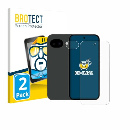 BROTECT Schutzfolie für Google Pixel 10a | (Display+Kamera) 2 Stück Transparenter Displayschutz Made in Germany Klare Displayschutz-Folie Clear Einfache Montage
