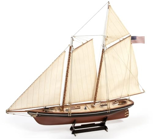 Occre 12014, America 1851 Yacht Model Kit, Maßstab 1:75, 540x97x460 mm, Holz und Metall, Montage erforderlich