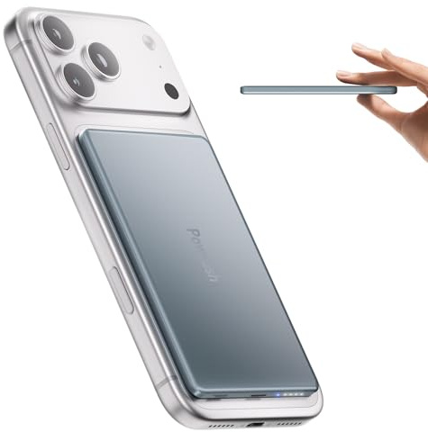 Ultra Slim Power Bank, USB C in&Out Battery Pack Change | Schnellladung 20W USB-C Ausgang/Eingang