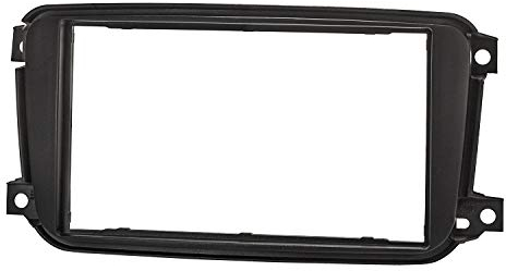 tomzz Audio 2451-040 Cornice radio doppio DIN compatibile con Smart fortwo 451 Facelift dal 10.2010-2014 nero