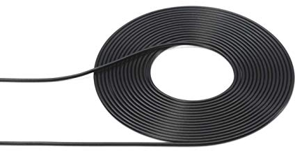 TAMIYA 12676 1:6/1:12/1:24 0,65mm Kabel/Schlauch 2m - Modellbau-Zubehör, Zubehör für Motorrad Bausätze, hochwertiges Modellbauzubehör, Plastikmodellbau Zubehör, Schwarz