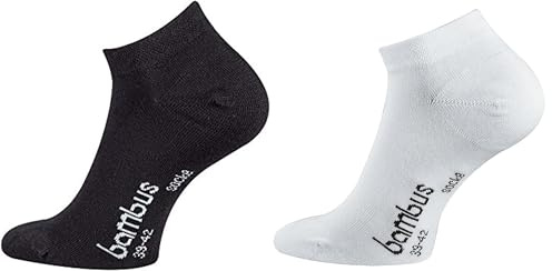TippTexx 24 6 Paar Bambus Sneakersocken mit Anti-Loch-Garantie, Ökotex
