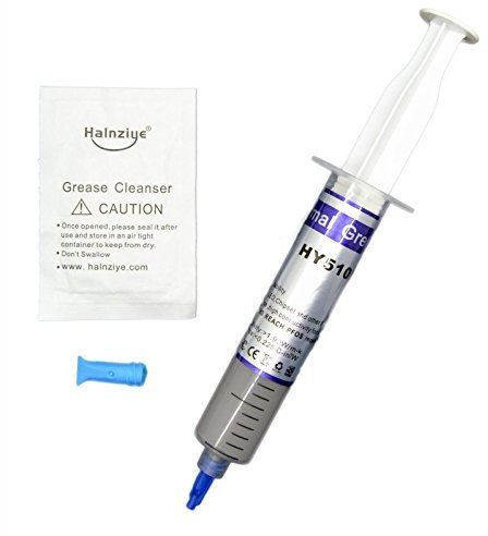 Halnziye Chivs86 PC Cooling® HY510 Grey Silicone Thermal Grease Paste Compound for CPU VGA GPU XBOX PS (30G Syringe Tube)