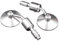 Convex Motorrad CNC Aluminium 3 Seite Rückansicht Rearview 7/8 Lenker End Lenker Barend Spiegel Cafe Racer (Silber)