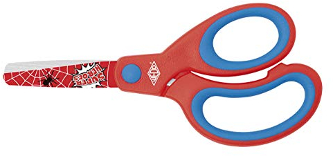 Wedo 7333002 Bastelschere Fantastic, Motiv Super Heroes, 13cm, rot/Blau