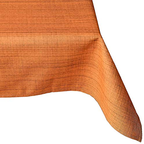 heimtexland ® Outdoor-Tischwäsche Meliert Garten Deko Tischdecke 130x160 Terra Typ645