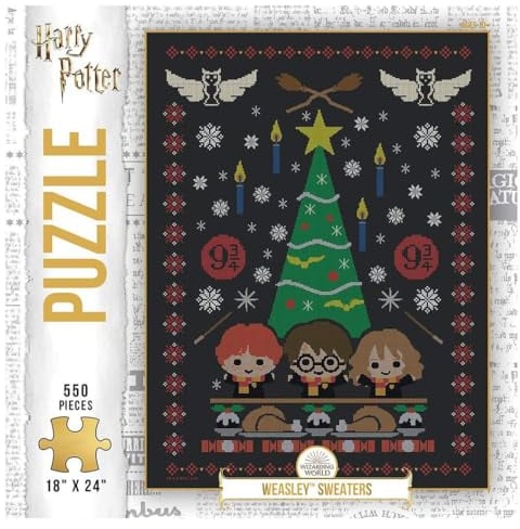 USAopoly USOPZ010685 Harry Potter Weasley Sweaters 550 Piece Puzzle, 500