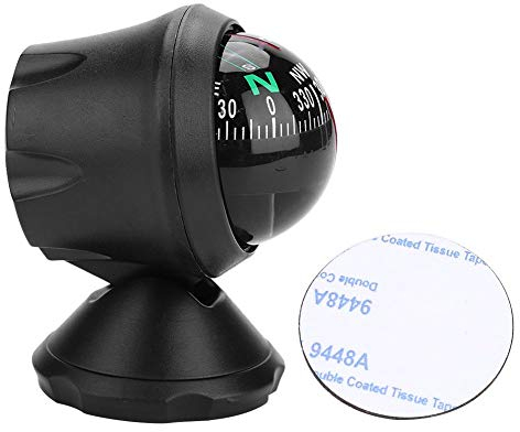 Keenso Compas de Bateau Compas de Navigation Boussole Marine Réglable Electronique Boussole de Vision Nocturne pour Véhicule de Bateau