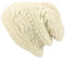 LOUDelephant Wolle Strick Mütze - Creme, One Size