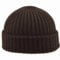 Melegari Mütze Beanie Como, Reine Merinowolle, extrafein, hergestellt in Italien (Braun)