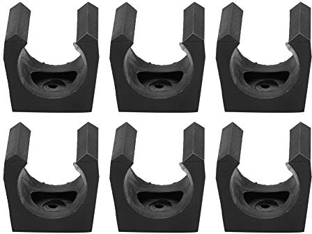 6 Stück Stange Aufbewahrungsclip Angelrutenhalter Clips Wandmontage Angelrute Aufbewahrungsclips Kunststoff Klemmen Halter Organizer, AngelruteHalter Clip für Pool Queue