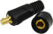 RIVERWELD WIG-Schweißkabel-Panelstecker-Buchsenset DKJ35-50 & DKZ35-50 Schnellverschluß 315Amp Schwarz 2 Stück