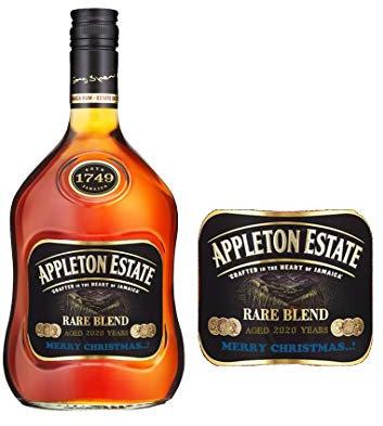 Personalised Appleton Estate Rum Bottle Label for Christmas Any Occasion BL180