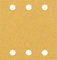 Bosch Professional 10x Carte abrasive Expert C470 con 6 fori (per Legno duro, Vernice su legno, 115x107 mm, Grana 60, accessorio Levigatrice orbitale)
