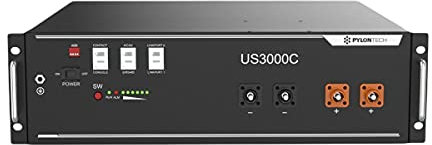 Pylontech Batterie lithium-ion US3000C 48 V 3,5 kWh, systèmes solaires et éoliens hors réseau