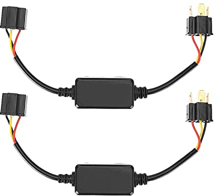 Auto-Scheinwerfer-Decoder, 2 Stück Auto-LED-Scheinwerfer-Decoder-Radio für H4 canbus decoder anti flicker lastwiderstand h4 canbus für led scheinwerferlampe