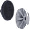 INNERNEED Körperschrubber aus weichem Silikon in Lebensmittelqualität, Duschbürste, Handreinigungsbürste für die Haut, sanftes Peeling und guter Schaum, (Set) Schwarz+Grau