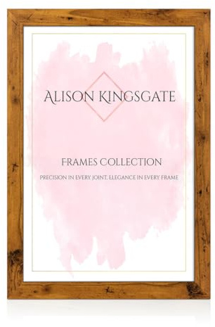 Alison Kingsgate Modern Rustic Oak Picture Frame for Photos & Posters - A1 | Engineered Wood, Shatterproof Perspex Front, Ideal for Wall Art Display, Documents, Certificate & Home Décor