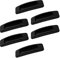JJWNMLL Lot de 6 poignées de sécurité autocollantes pour porte coulissante, faciles à ouvrir, poignée instantanée, poignée de tiroir, poignée Self-Stick pour armoires de cuisine en plastique (noir)
