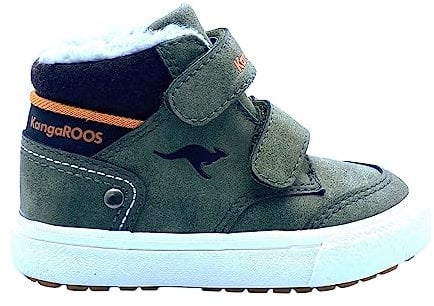 KangaROOS Garçon Unisex Kinder KAVU Primo V Basket, Flamme Olive, 25 EU