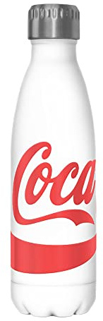 Coca-Cola Bouteille d'eau surdimensionnée en acier inoxydable avec logo - 500 ml - Multicolore