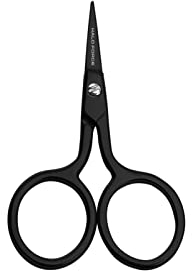 HALO FORGE Pures Schwarz Stickschere Kleine, 2,5 Zoll Edelstahl Fadenschere Scharf Stoffschere Nähschere Textilschere für Haushalt, Handwerk, Schule, Basteln und Büro