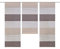 Gabi Kleinfenster-Set, halbtransparenter Stoff, Farbe: Stein, Größe: 80 x 30 cm