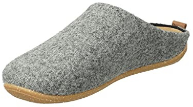 Rohde Damen Pantoffel Hausschuh lose Einlagen Leder Rivoli-D 6863, Größe:39 EU, Farbe:Grau
