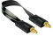 Kabelmeister Cavo piatto coassiale HF 1.13 per antenne 5G, LTE / 4G (cavo) – nero, circa 20 cm