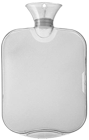 Durchsichtig 2000ml WäRmflasche Hohe Dichte Pvc HeißWasser Pack Tasche Massage Gesundheitspflege Weiß Free Size