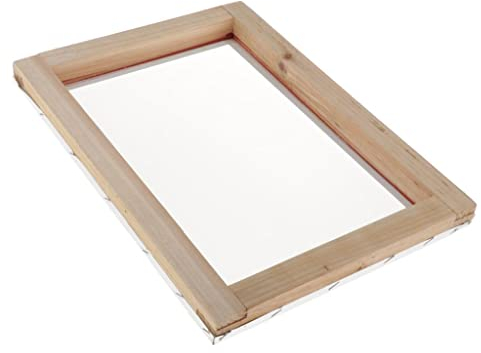 Harilla Hölzerner Siebdruckrahmen 32T/43T/55T/77T Zum Bedrucken Kleidungsstücken/Kunststoffplatten, 20x30cm 55T