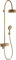 hansgrohe Axor Starck ShowerSolutions Showerpipe mit Einhebelmischer und 1jet Kopfbrause, Farbe: Brushed Bronze