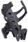 KIMISS Outdoor Mountain Bike, Handle Bar Water Bottle Bike 32oz Water Cycling No Screws Cup Rack Holder Cage Red (Black)