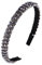 SURALIN 1PCS Haarreif für Damen mit Kristallperlen Stirnband Haarschmuck Haarreifen Damen Haarreifen Mädchen(Silber)
