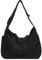 X SIM FITNESSX Unisex Umhängetasche/Schultertasche Leinentasche Tasche Handtasche Canvas Bag Damen Shopper Tasche Fashion Stofftasche für Alltag/Büro/Schule/Reisen (Schwarz)