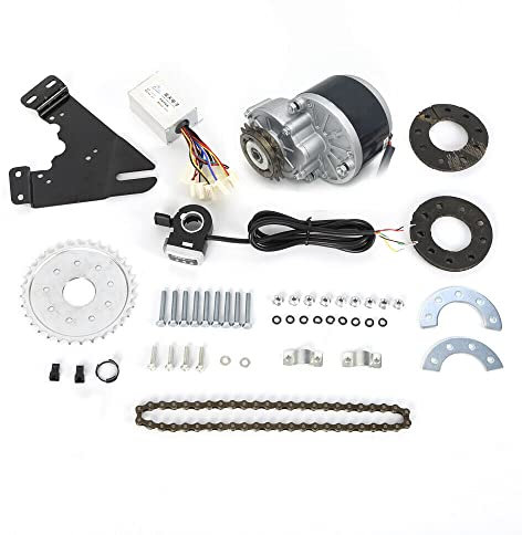 RibasuBB 250W 24V Ebike Conversion Thumb Kit, Elektrisches Fahrrad Linker Seitenantrieb Motor Mountainbike Umbau Kit Custom für Elektro Fahrrad