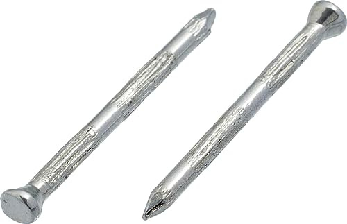 3.4mm x 40mm Concrete Rolled Masonry Nail Finishing Steel Nails Hardened Ribbed Hardware Pins (Pack of 100) - N13E 3.4x40_100