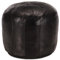 SKM Pouf Schwarz 40 x 35 cm Echtes Ziegenleder, Weight: 6.7 kg, 248131