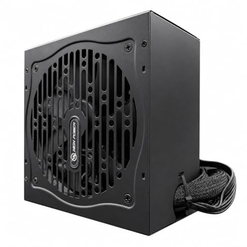 600W High Power Netzteil 80 Plus Netzteil Dauerleistung mit 120mm Silent Lüfter, ATX 12V V2.3/EPS 12V PFC Aktiv Zuverlässige Leistung